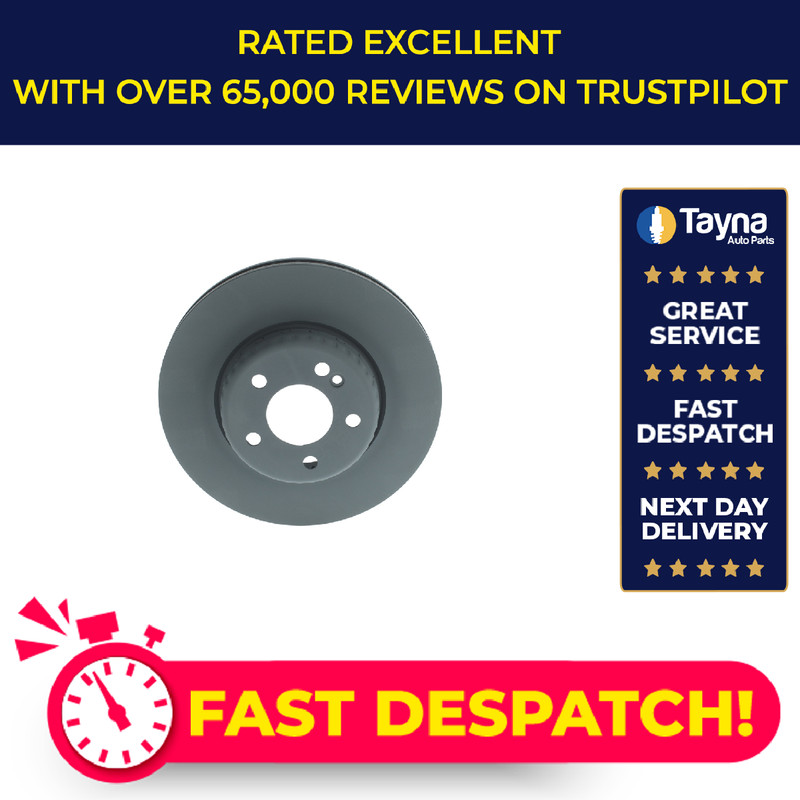 2x Brake Discs Pair Vented fits MERCEDES C200 2.0 Front 13 to 18 M274.920 305mm