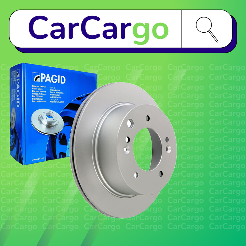 Pagid Vented Rear Brake Discs Pair For Kia Sorento 2.5 CRDi 4WD 2002-2011 315 mm