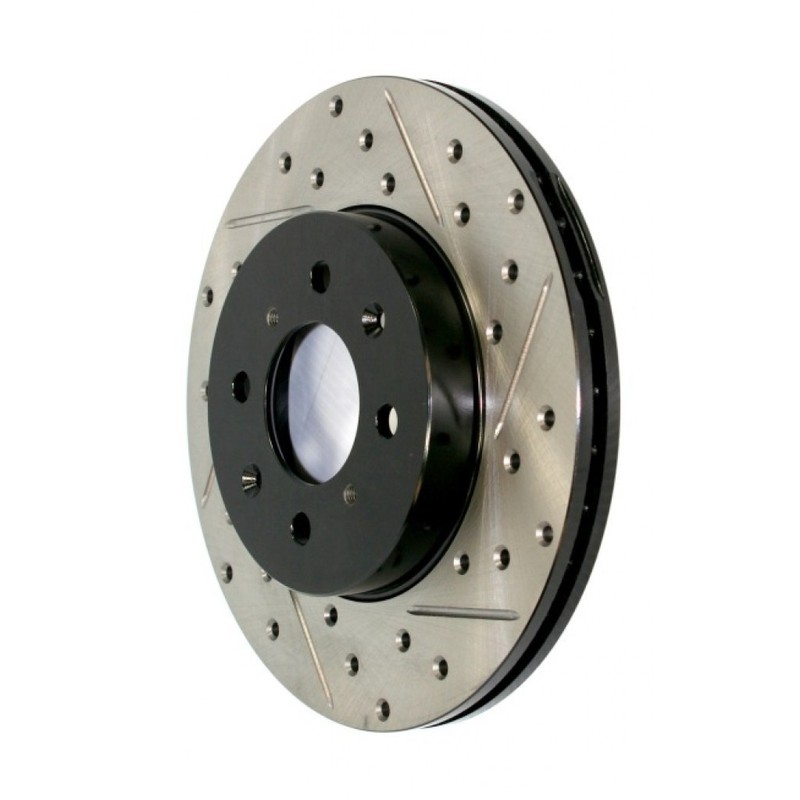 StopTech For Infiniti G35 2003 2004 Brake Rotor Slotted Driver Side Rear