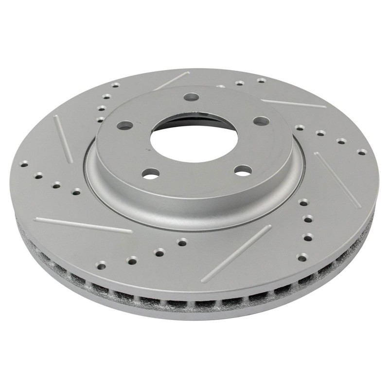 Front Ceramic Brake Pad Performance Coated Rotor Kit w/Chemicals gallery