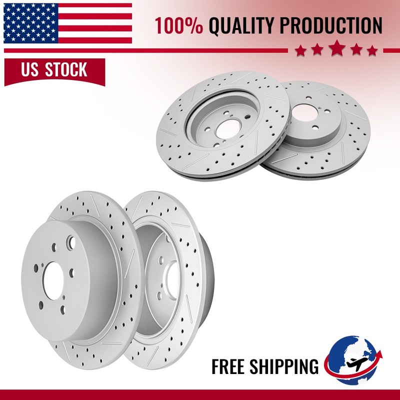 Front & Rear Brake Rotors for Subaru Crosstrek Impreza 2018 2019 2020 2021-2023