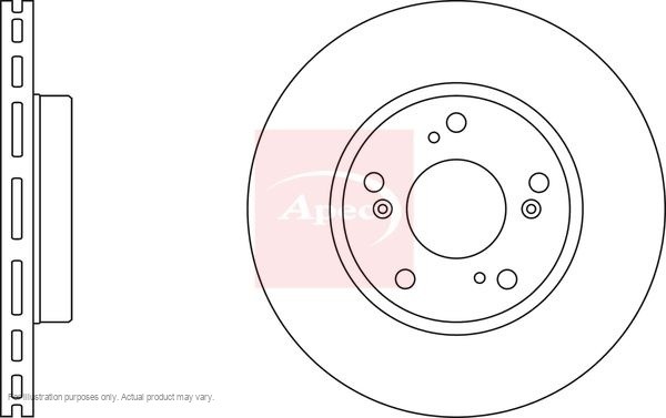 2x APEC Front Brake Discs for HONDA CIVIC VIII Saloon 282mm Vented DSK2432 gallery