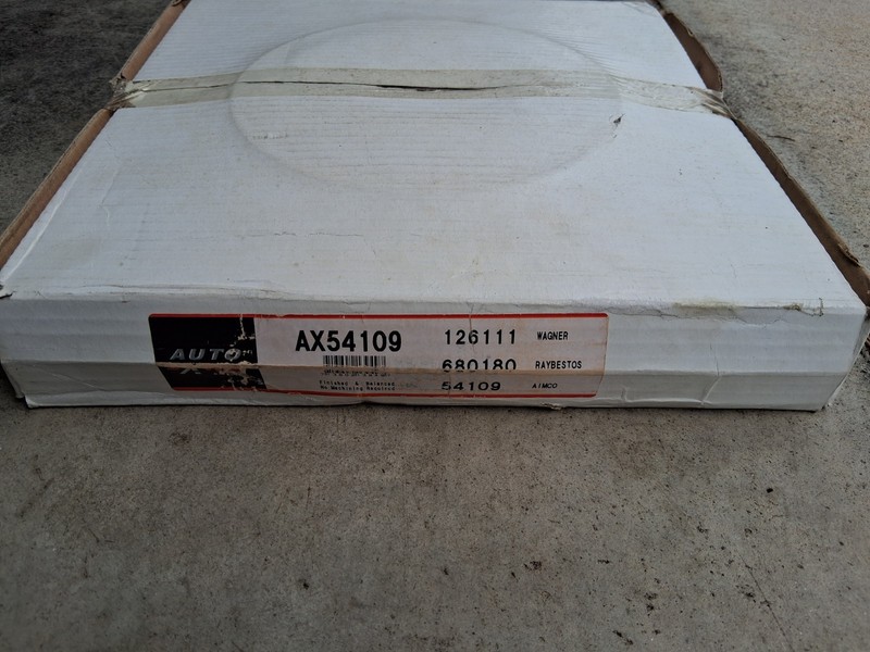 Auto Extra P/N AX54109 Front Disc Brakes Rotor New In Original Packaging (Set)