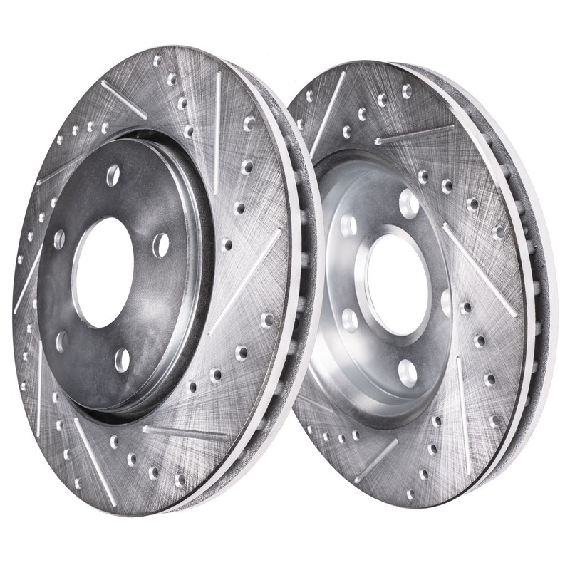 Front Rear Drilled Slotted Brake Rotors Brake Pads for Toyota Matrix Vibe Brakes gallery
