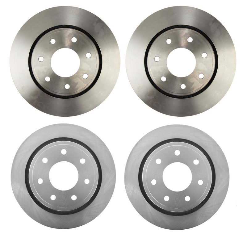 Front & Rear Brake Disc Rotors UV Coated Brembo Kit for Ford F-150 HD 2012-2014