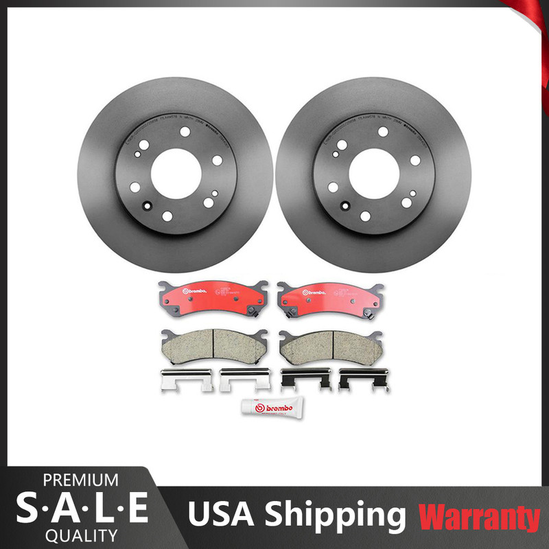 Brembo Front Brake Kit Disc Rotors Ceramic Pads for Chevy Silverado 1500 Classic
