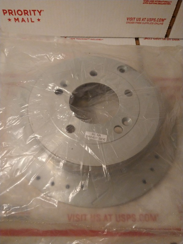 JBR1335XL PowerStop Extreme Performance Drilled Slotted Brake Rotors Rear Left