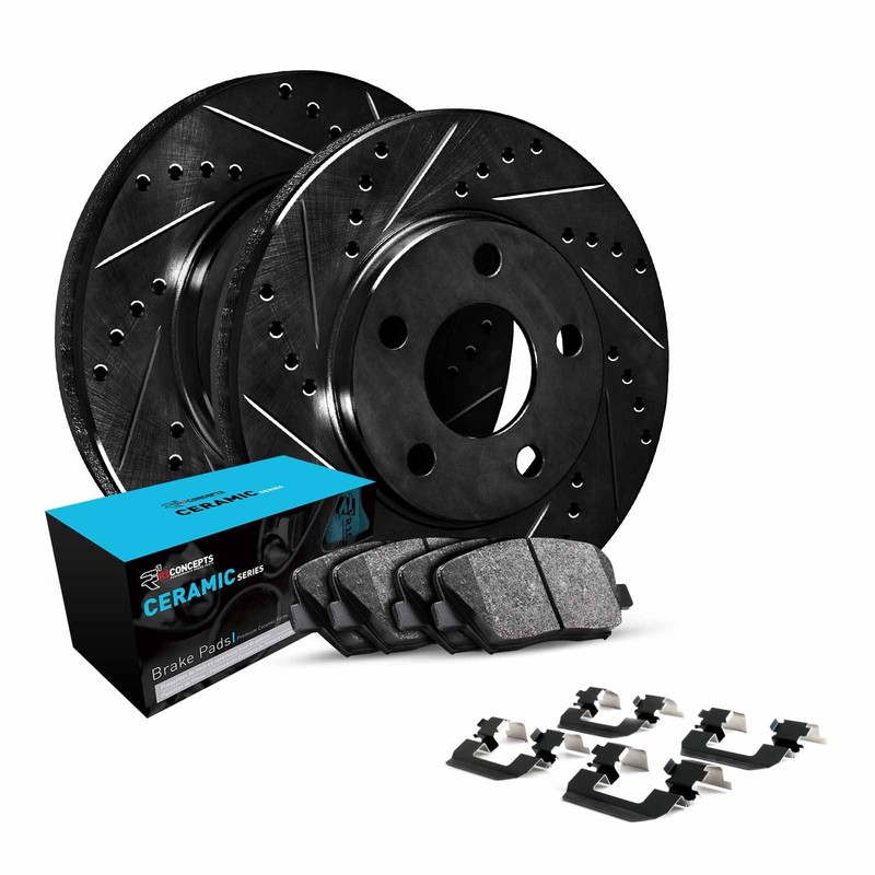 R1 Concepts Whwh1 68016 R1 E Line Series Brake Rotor D S Black W Ceramic