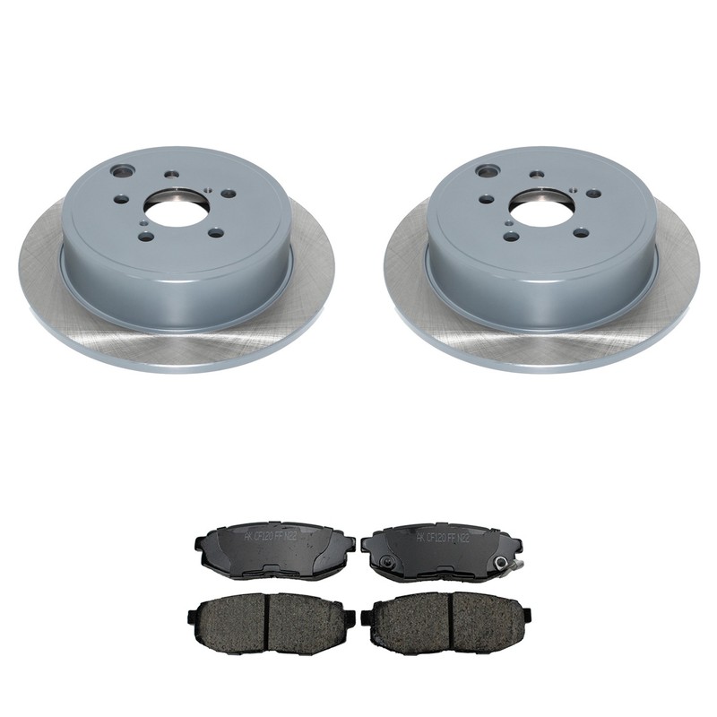 DuraGo Rear Rotors Akebono ProACT Ceramic Disc Brake Pads Kit For Subaru Legacy
