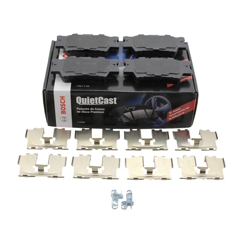 DuraGo Rear Rotors Bosch QuietCast Ceramic Disc Brake Pads Kit For Avalon Camry gallery