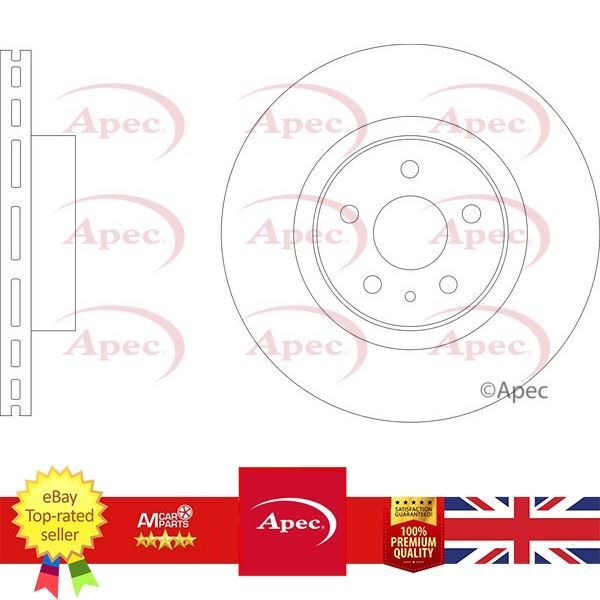 Brand New Brake Disc For Tesla MODEL S 12-16 MODEL X 15- APEC DSK3332