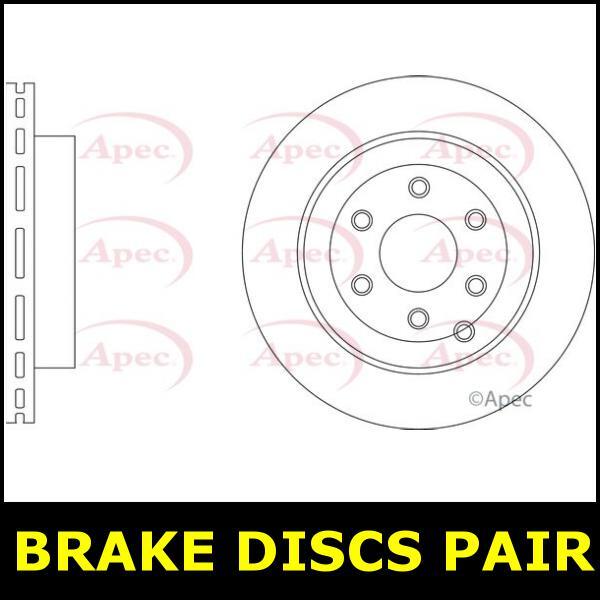 Brake Discs Pair Rear FOR NISSAN NAVARA D23 2.3 15->ON Diesel Apec gallery