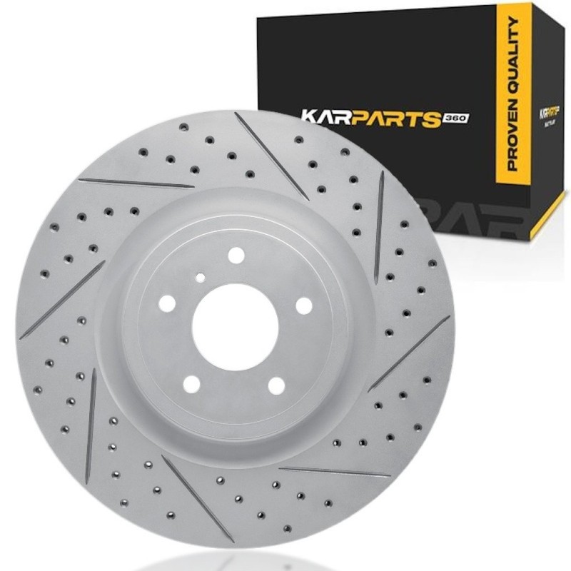 For Infiniti FX50 2009 10 11 12 2013 Brake Rotor Set | Drilled And Slotted
