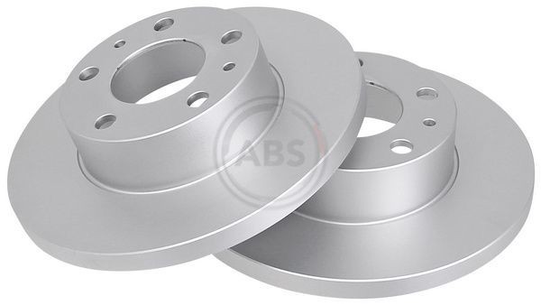 2x Abs 16290 Front Solid Brake Discs 280mm Fits Citroën Fiat Peugeot Boxer