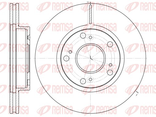 REMSA 61263.10 Brake Disc for Honda