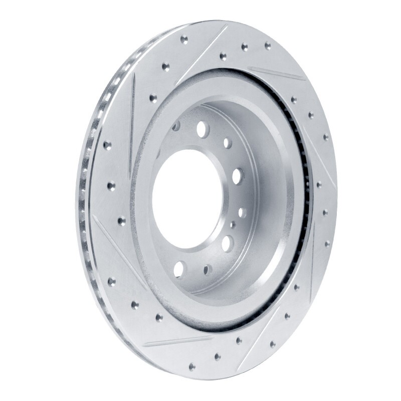 R1 Concepts Rear Right Drilled & Slotted Brake Rotor for Lexus GX550 2022-2025 gallery