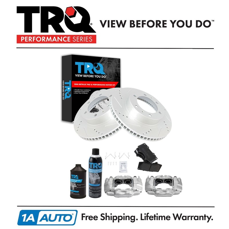 TRQ Performance Front Brake Pad & Rotor Kit Fits 03-09 Toyota 4Runner