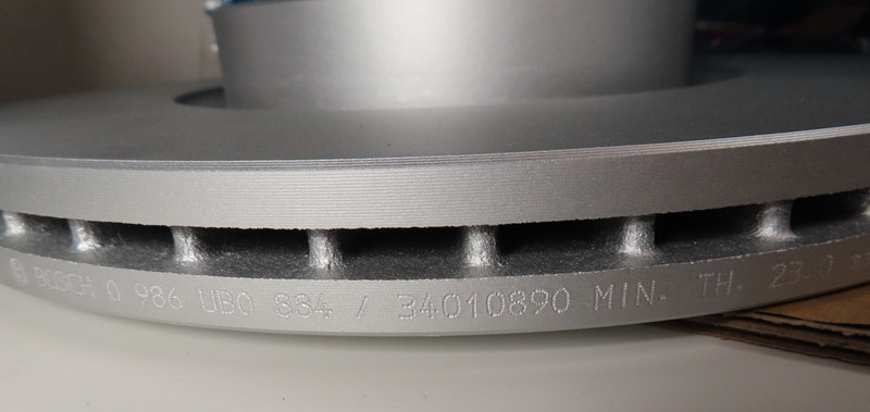 Bosch Front QuietCast Single Brake Disc 34010890 For Select Mazda 3, 3 Sport, 5 gallery