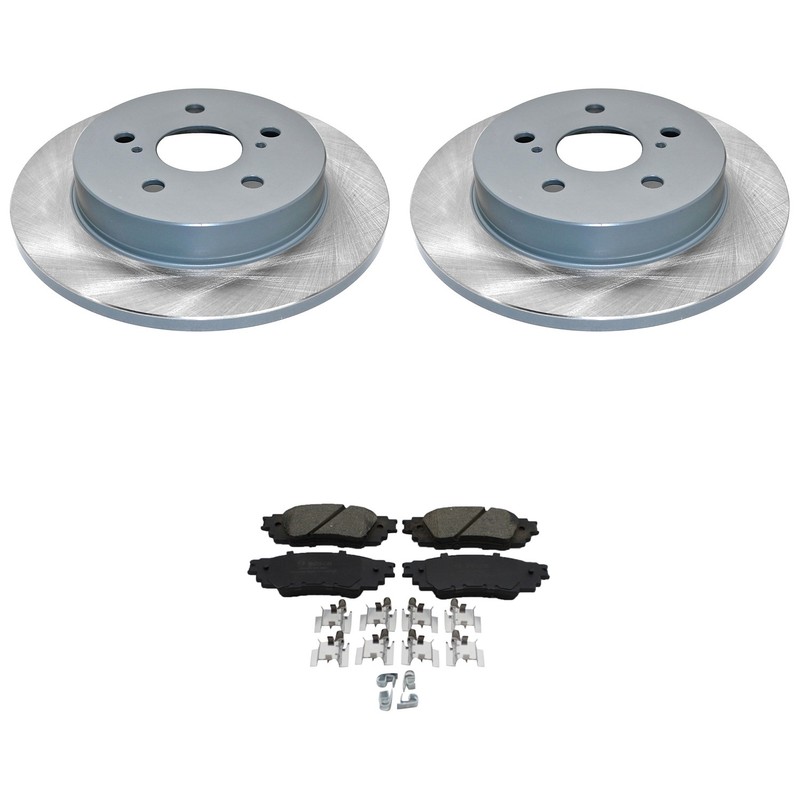 DuraGo Rear Rotor Bosch QuietCast Ceramic Disc Brake Pad Kit For ES250 C-HR RAV4