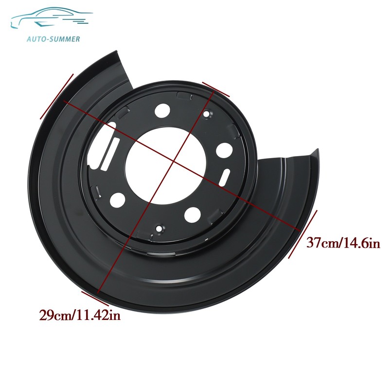 Pair Rear Brake Dust Shield Backing Plates For Ford F-450 F-550 6.7L 2011-2014 gallery