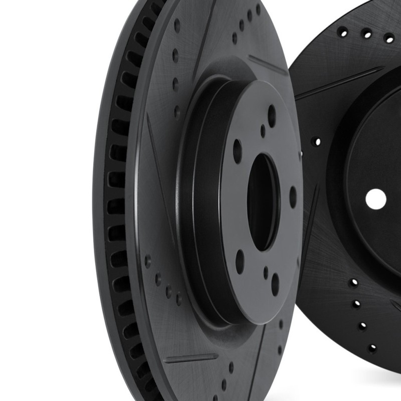 For Infiniti JX35 2013 Rotor Set | Black | Drilled And Slotted gallery