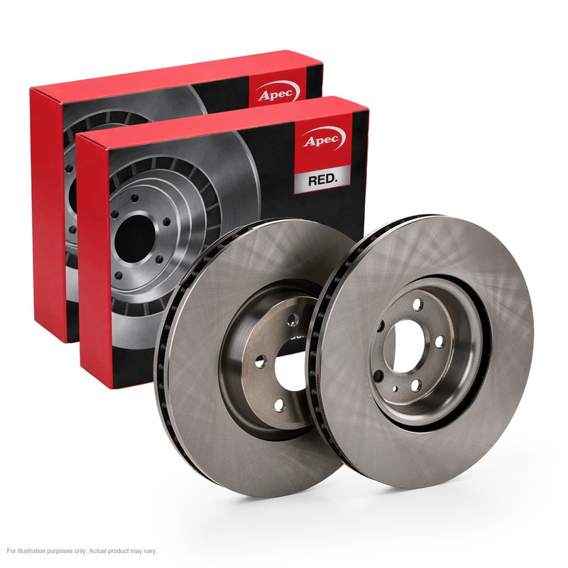 2X APEC Front Brake Discs for AUDI Q5 2016- 350mm Vented DSK3284