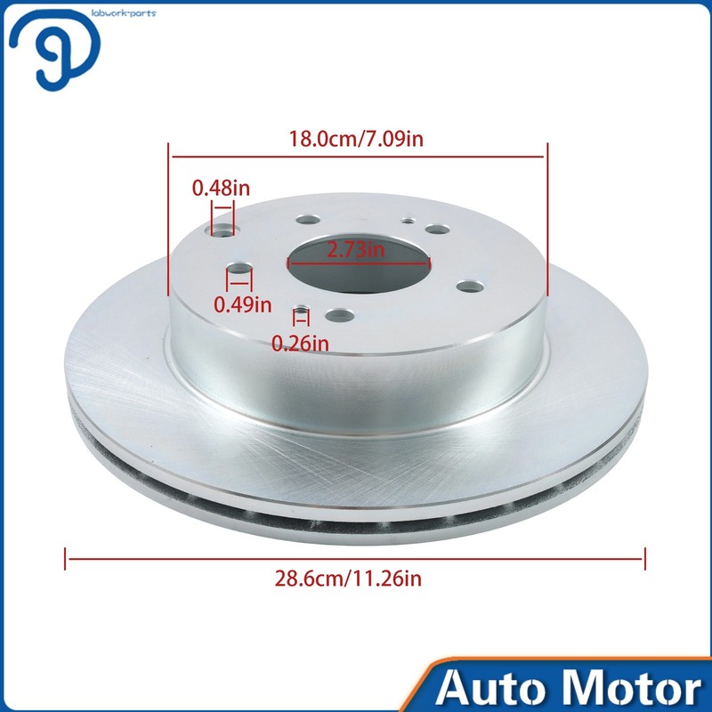 For Mitsubishi Eclipse Galant 3.8L 6x Rear Disc Brake Rotors +Ceramic Brake Pads gallery