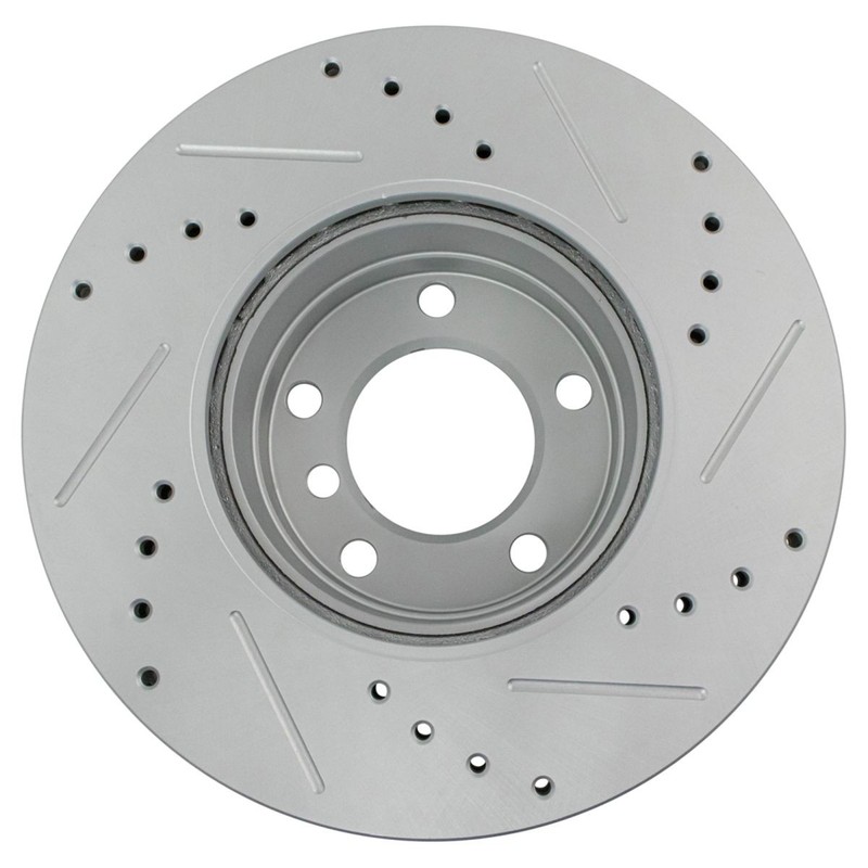 TRQ Brake Pad & Performance Rotor Kit Ceramic Front for BMW 525i 528i 528iT gallery