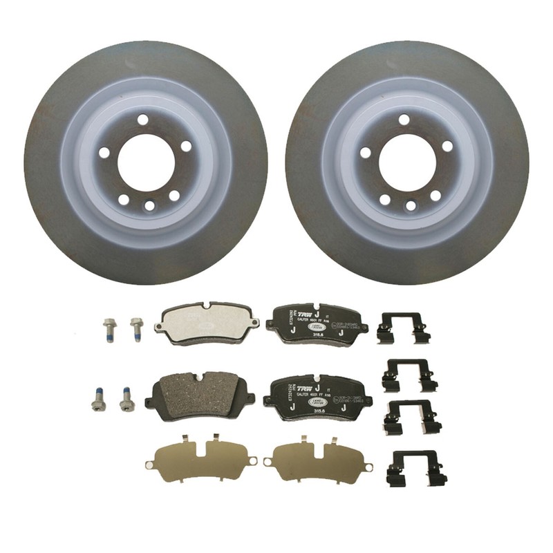 Custom Kit Genuine OEM Rear Brake Kit Disc Rotors & Pads for Land Rover