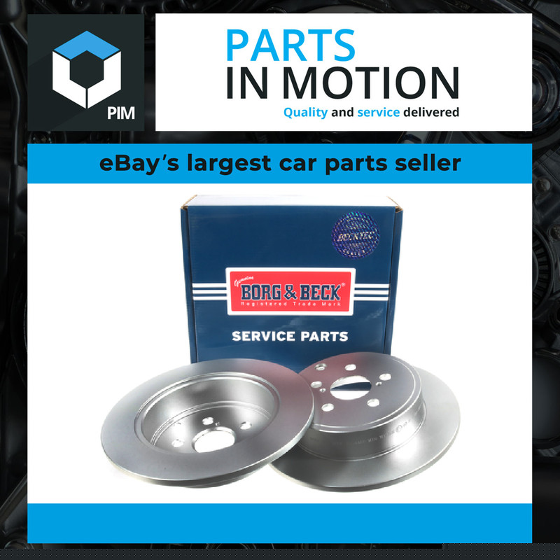 2x Brake Discs Pair Solid Rear 280mm BBD4460 Borg & Beck Set 4243105030 Quality