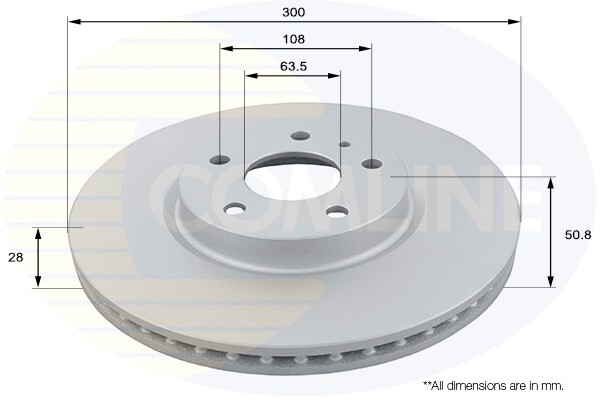 Brake Disc Front Comline Fits Ford Mondeo 2014- 1.0 1.5 dCi 1.6 2.0 #1 gallery