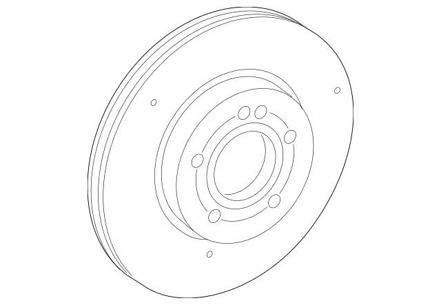 Genuine Mercedes-Benz Disc Brake Rotor 177-421-10-00