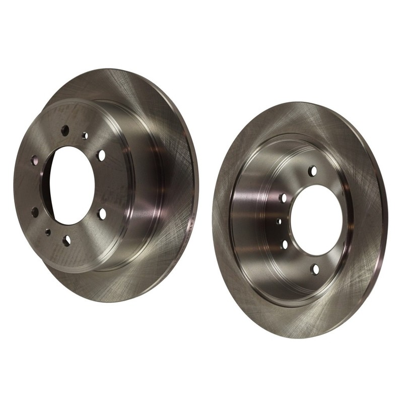For Hummer H3T 2009-2010 Brake Discs Driver and Passenger Side Pair Rear Natural