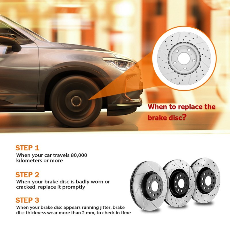 283mm Front Disc Rotors & Brake Pads for 2015-2018 Chevy City Express Leaf NV200 gallery