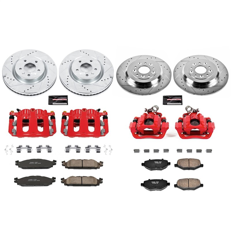 KC5584 Powerstop Brake Disc and Caliper Kits 4-Wheel Set Front & Rear for Flex gallery