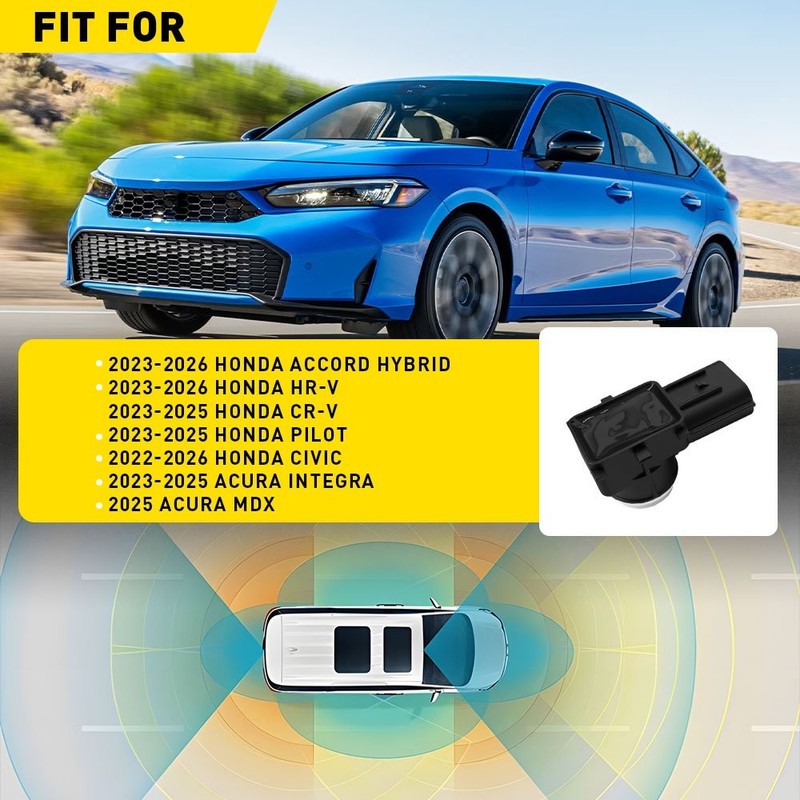 2-20x Fit 2023-2026 Honda Accord Hybrid Bumper Reverse Parking Sensors PDC 4Pin gallery