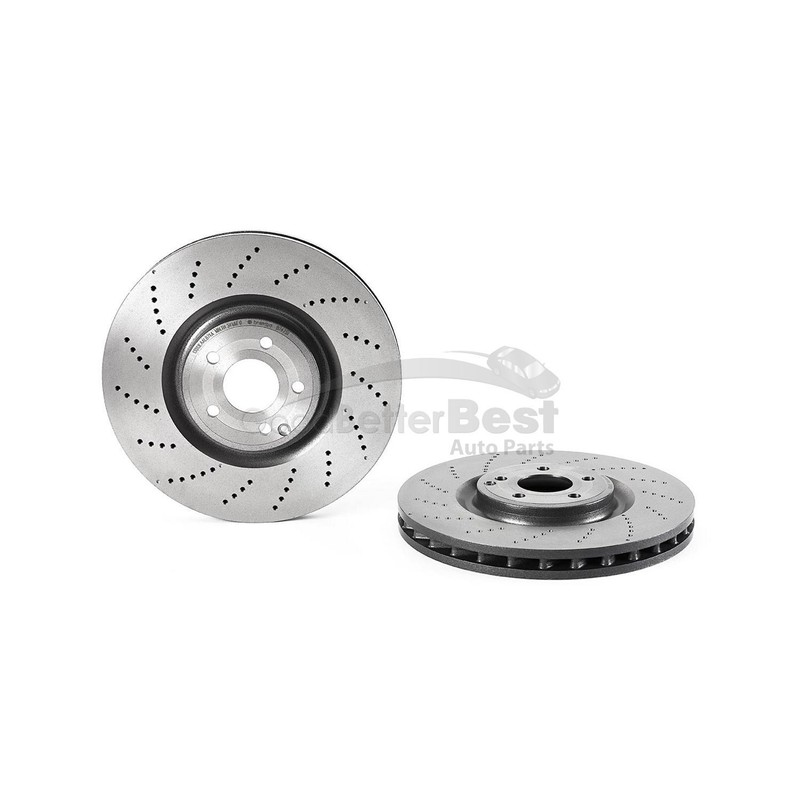 One New Brembo Disc Brake Rotor Front 09B74751 for Mercedes MB