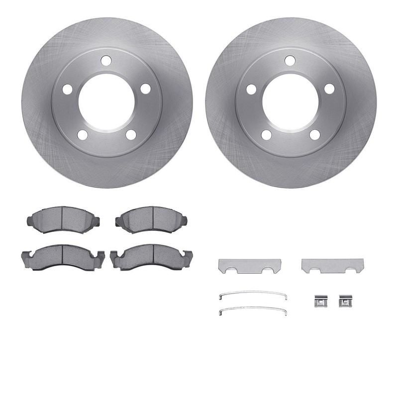 Dynamic Friction 6212-42132 DFC Brake Rotor- HD Brake Pad – Hardware For 78 CJ7