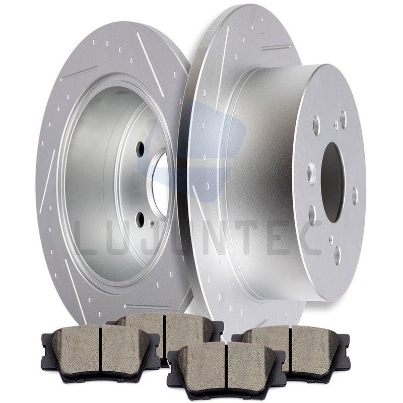 Rear Brake Rotors Ceramic Pads For Lexus ES300h ES350 2008-2012 Toyota Avalon