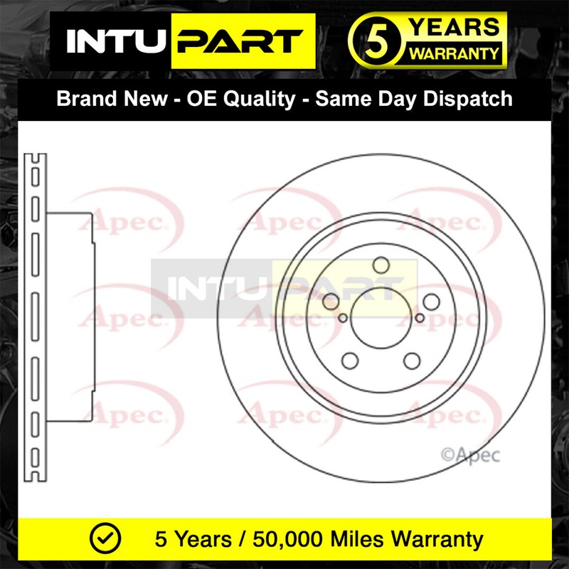 Fits Subaru Impreza 2002-2005 2.0 IntuPart Rear 1x Brake Disc 26700FE000