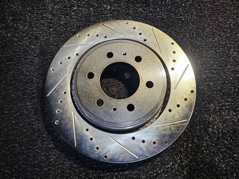 (QTY 2)Detroit Axle S-54153 Front Drilled Brake Rotors for Ford F-150 Expedition gallery