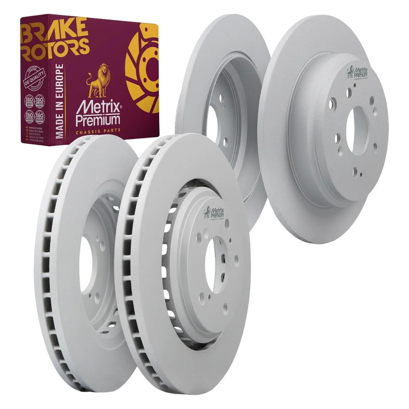 For Honda Odyssey 15-17 Front & Rear Brake Rotor Set
