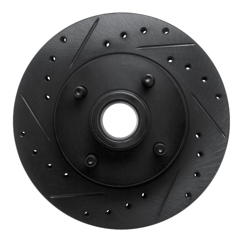 For Ford Mustang 79-93 Brake Rotor eLINE Drilled & Slotted 1-Piece Front Driver