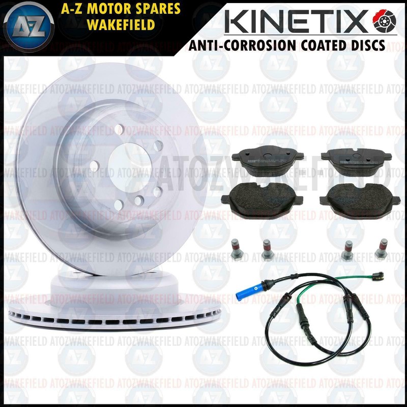 FOR BMW X4 20d G02 F97 REAR BRAKE COATED DISCS BORG BECK PADS SENSOR 330m