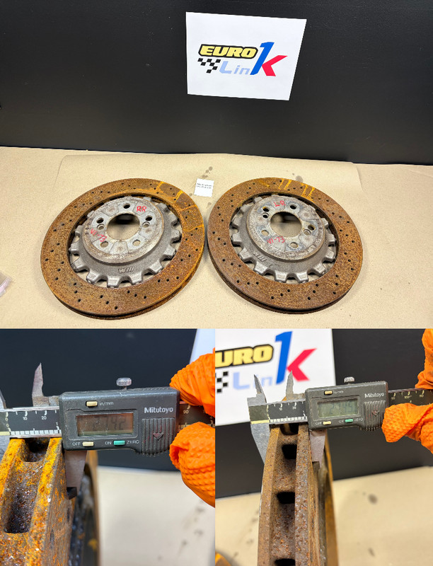 19-21 BMW F87 M2 Competition Rear Left & Right 380X28 Brake Disc Rotor ± 27 mm