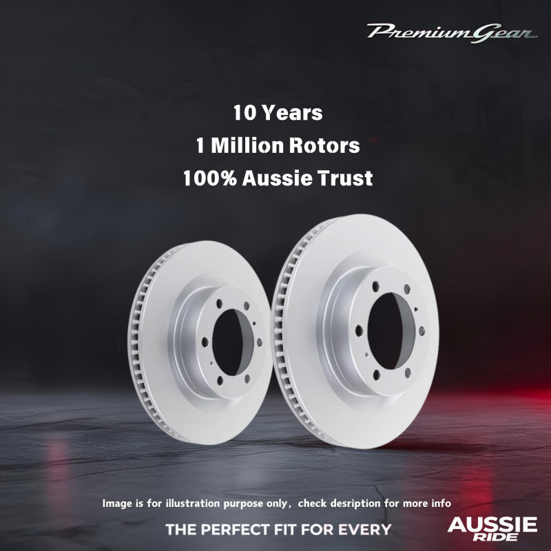 Rear Disc Rotors+Bendix 4WD Brake Pads 308mm for Nissan Murano Z50 Z51 05-14 gallery