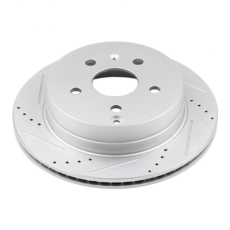 Rear Drilled & Slotted Brake Rotors & Metallic Pads Fits 2010 - 2017 GMC Terrain gallery