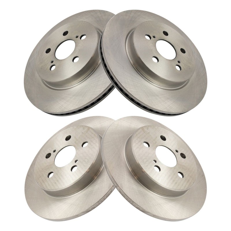 TRQ Front & Rear Brake Rotors Set Fits 2019-2024 Toyota Corolla gallery