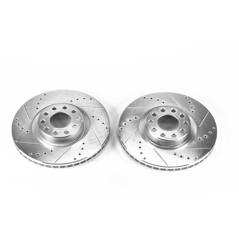 Powerstop Ebr662Xpr Disc Brake Rotor Set For 00-04 Audi A6 Quattro S6
