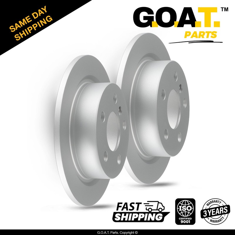 Rear Brake Rotors Set for 2014-2024 Mini Cooper Replacement 10.2 inch
